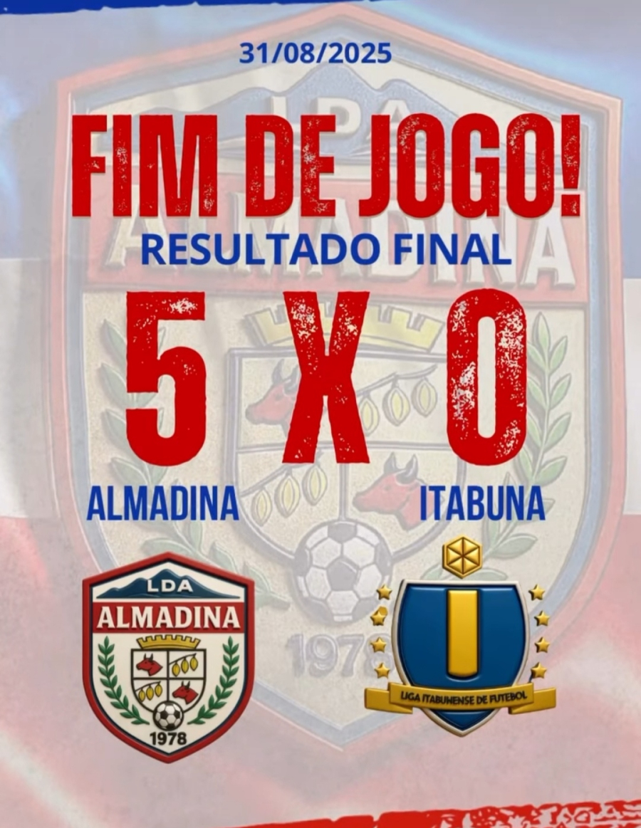 Almadina goleia Itabuna por 5 a 0 na estreia do técnico Ley